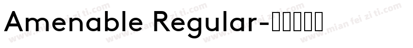 Amenable Regular字体转换